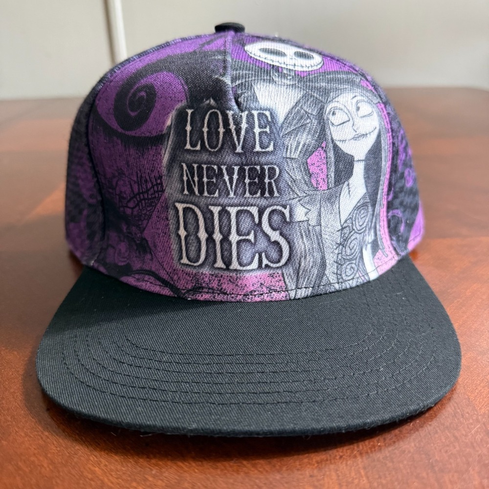 A Nightmare Before Christmas Snapback Hat All‎ Over Print Tim Burton Canvas
